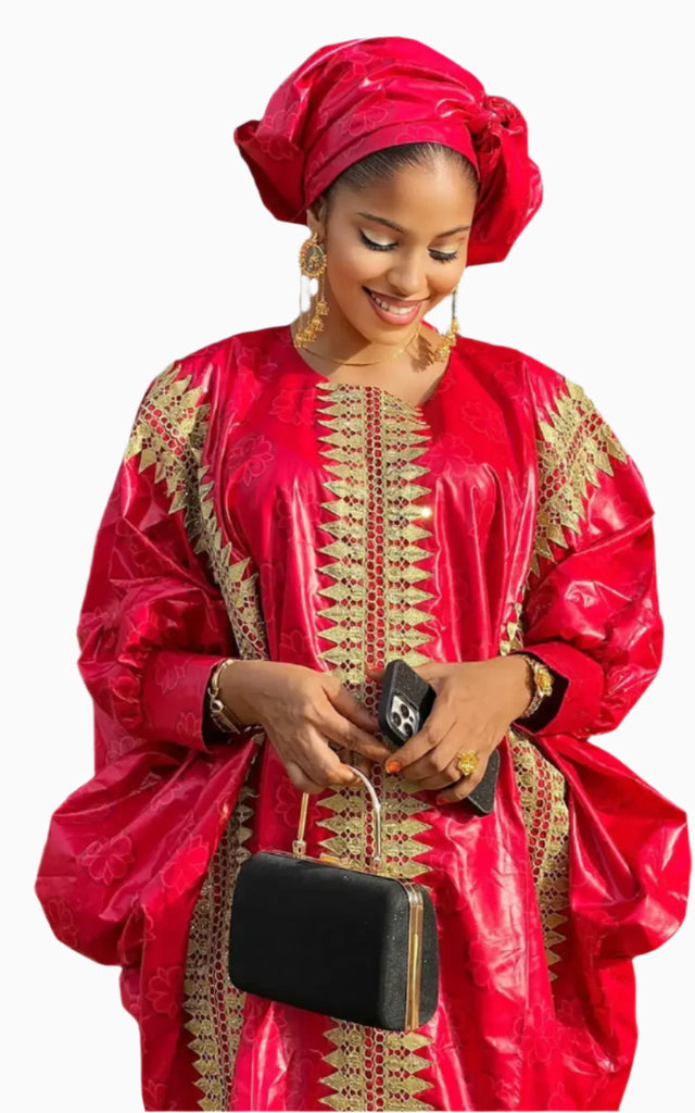 Boubou bazin brodé femme 2025