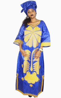 Boubou Africain Bazin Femme