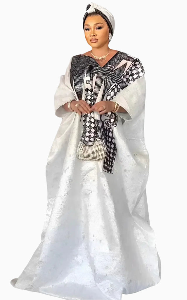 Boubou Bazin Femme – Afro Élégance