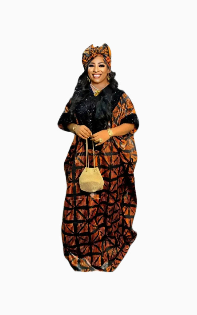 Boubou Brode Femme Afro Elegance