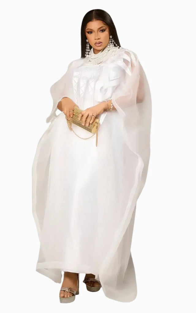 Boubou de Mariage Femme – Afro Élégance