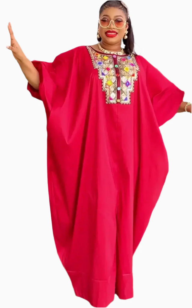 Boubou Modèle de Robe Africaine en Pagne – Afro Élégance