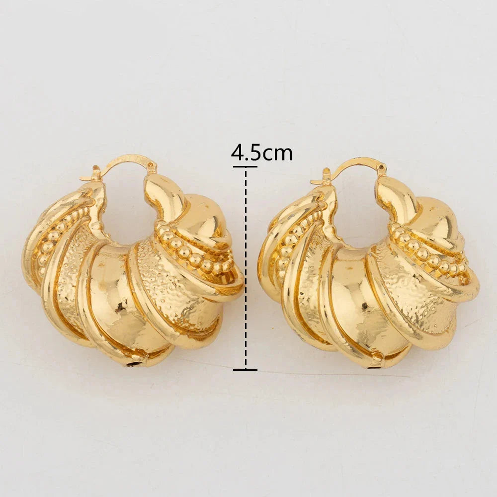 DTPsilver - Boucles d'oreilles Femme Créoles en Argent Fin 925 Plaqué Or Rose – Épaisseur 3 mm Diamètre : 50 mm