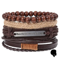 Bracelet Africain Homme Cuir