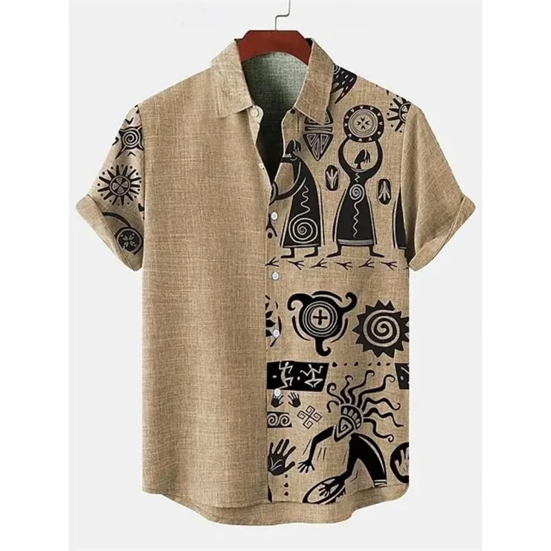 Chemise Africaine Homme en Lin – Afro Élégance