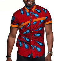 Chemise Manches Courtes Motif Africain