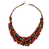 Collier Africain Perles Multicolores
