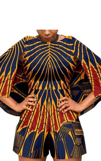 Combinaison Pagne Wax