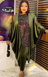 Ensemble Africain Femme à Paillettes