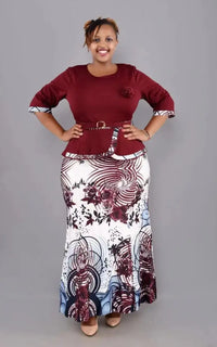 Ensemble Africain Femme Veste Et Jupe
