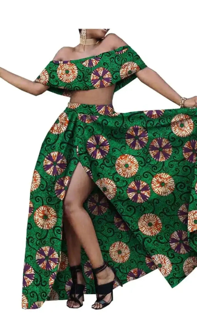 Ensemble Jupe En Pagne Africain Pour Femme Afro Elegance