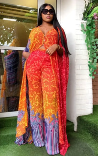 Ensemble Léopard Femme Africaine