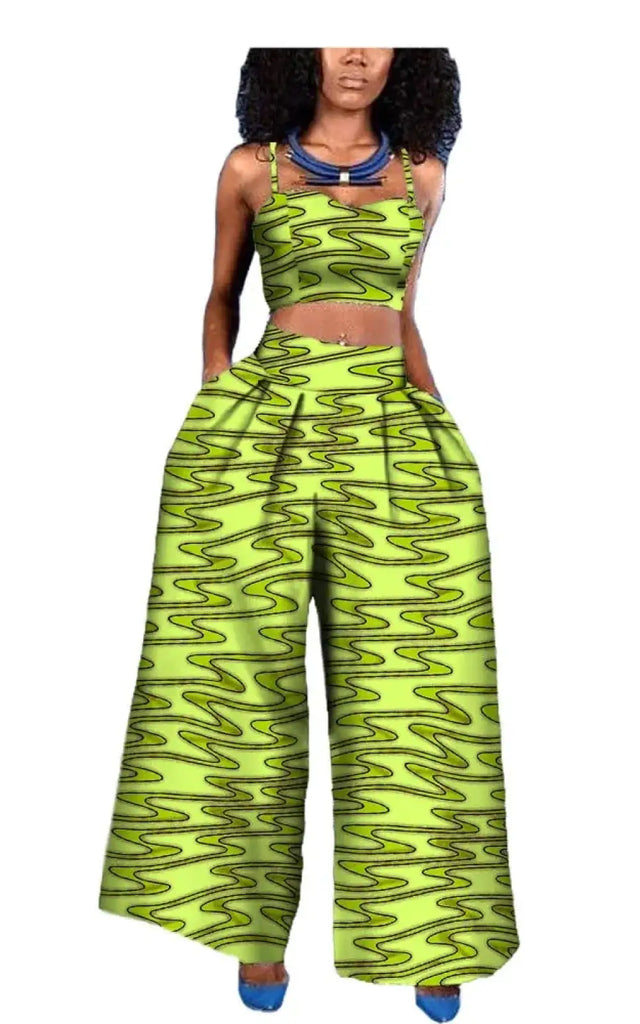 Ensemble Pantalon Femme En Pagne Africain – Afro Élégance