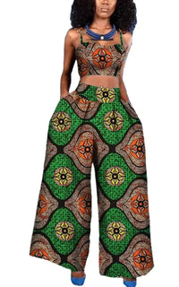 Ensemble Pantalon Femme En Pagne Africain