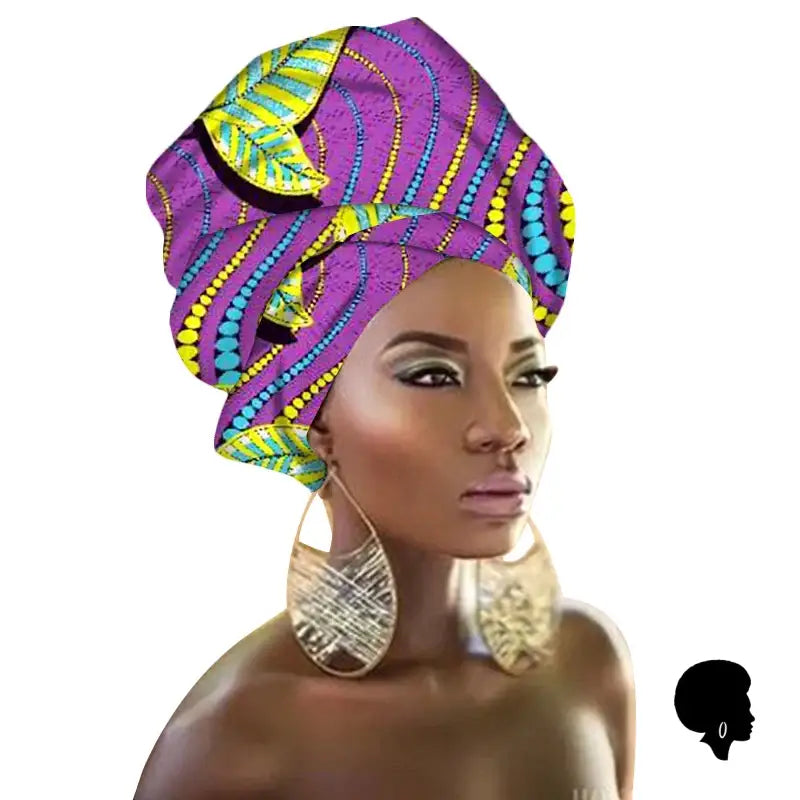 Sciarpa per capelli africana – Afro Élégance