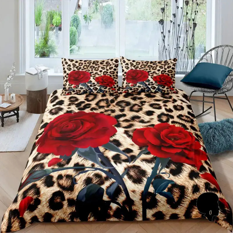 Housse de Couette Africaine<br> Rose Afro main image 1