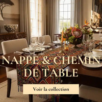 nappe et chemin de table africain