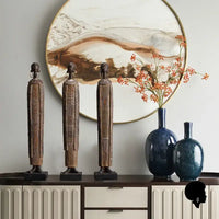 Longue Statue Femme Tribale Africaine