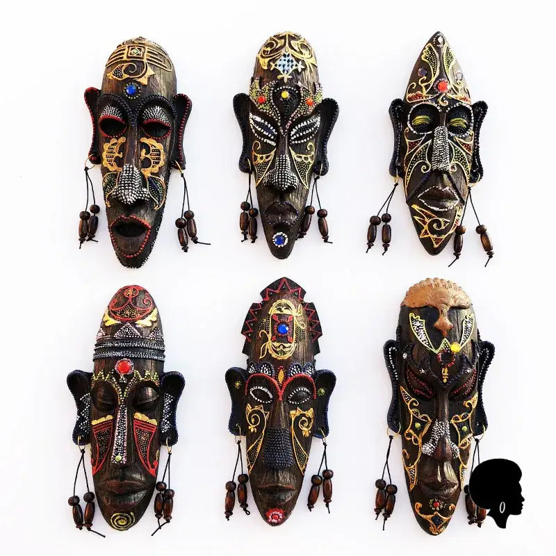 Grand Masque Africain XXL – Fait Main, Style Tribal, état Comme Neuf