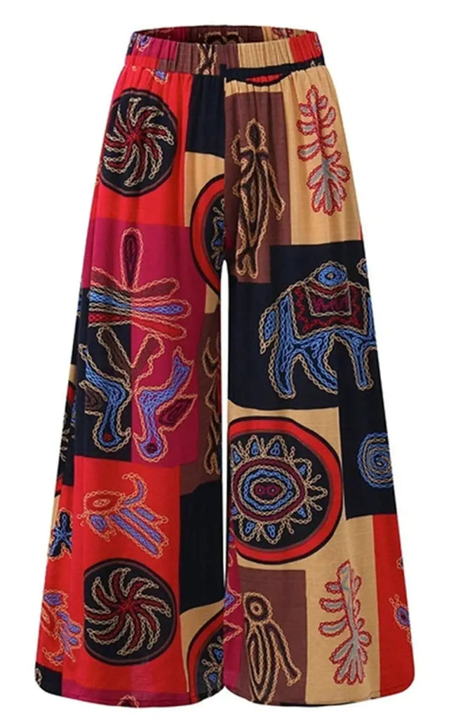 Pantalon Fluide Femme Style Africain – Afro Élégance