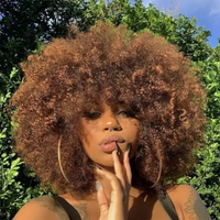 Perruque Afro Avec Frange