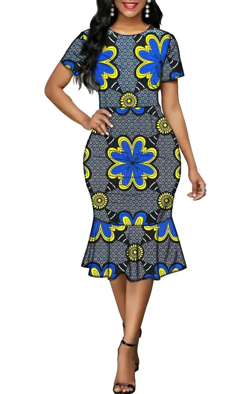 Robe africaine pour femme ronde sale