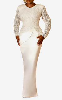 Robe Africaine Moulante Blanche