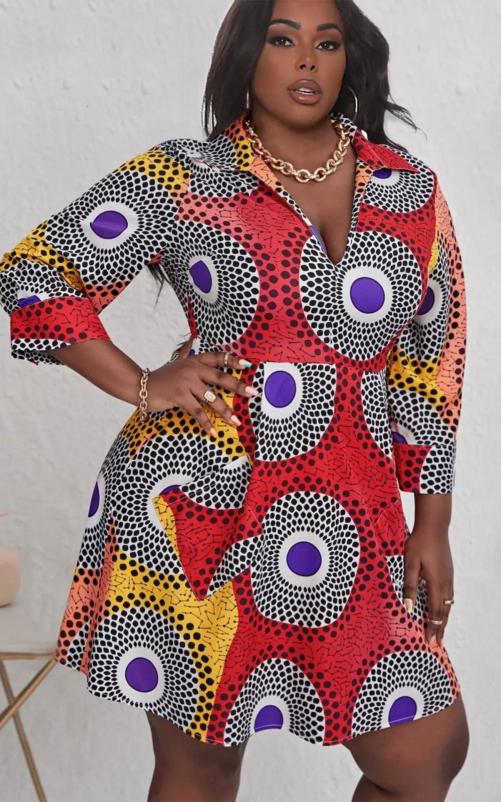 Modele robe africaine pour femme ronde best sale