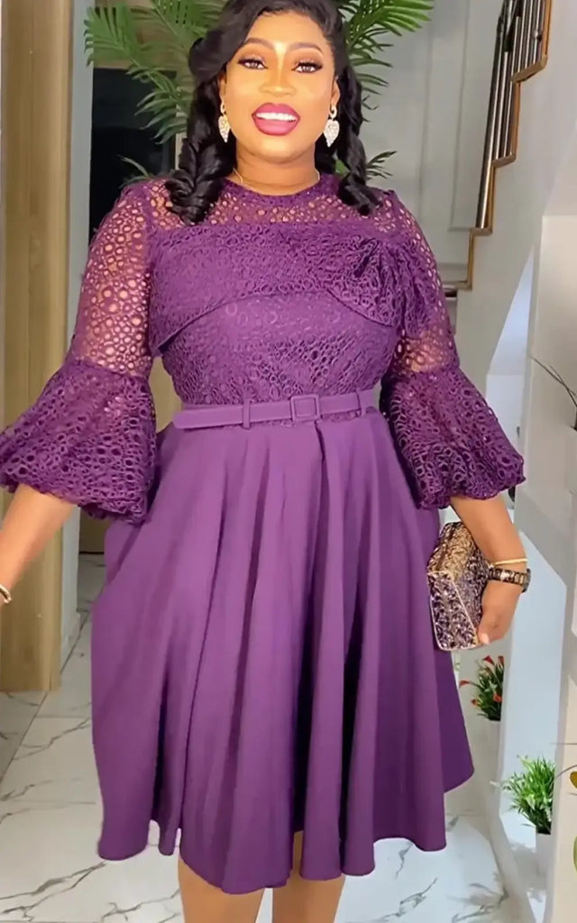 Dentelle Tenue Dame En Pagne Africain Dentelle Robe Tendance