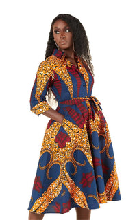 Robe de Soirée Imprimé Africain