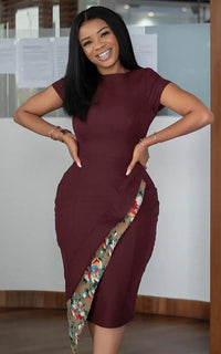 Robe Femme Africaine Chic Rouge