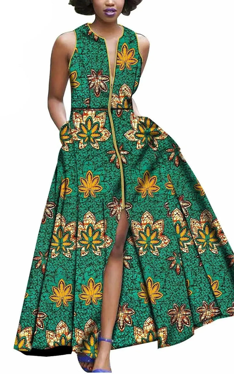 Robe longue africaine femme sale