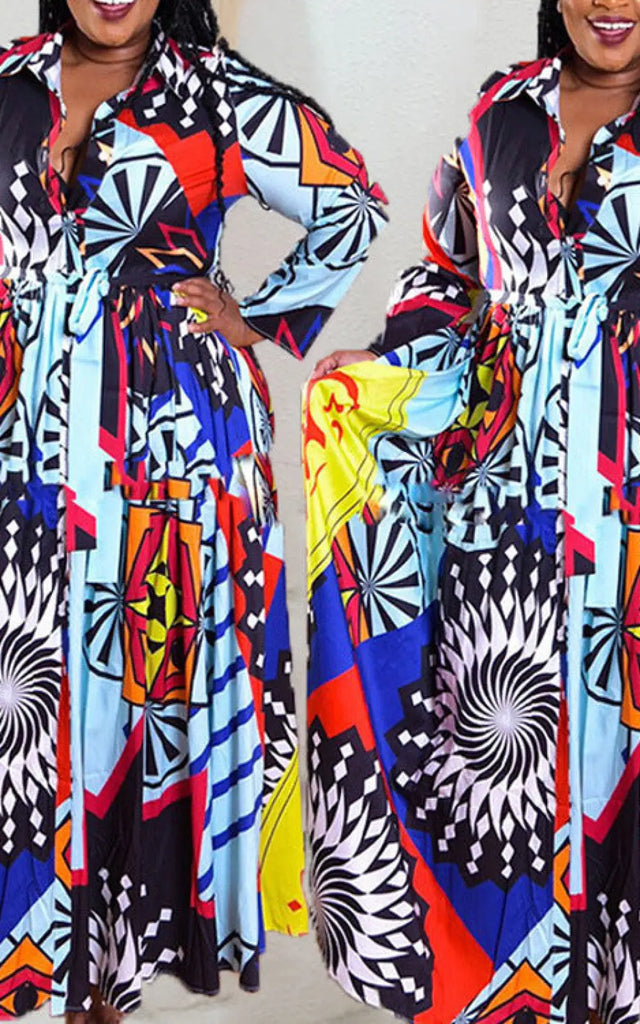 Robe Pour Femme Africaine Ronde – Afro Élégance