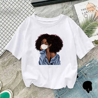 T Shirt Imprimé Africain Femme