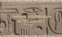 Quelle est la signification de l'œil d'Horus 