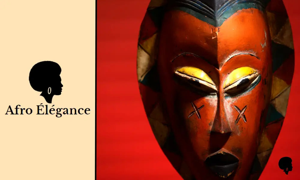 Grand Masque Africain XXL – Fait Main, Style Tribal, état Comme Neuf