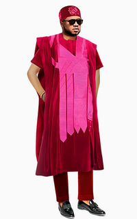 Boubou Africain Homme en Flanelle