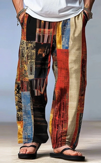 Pantalon Africain Homme Motif Géométrique