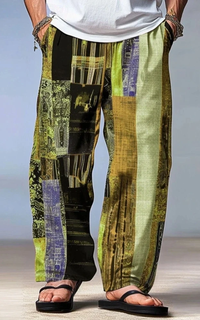 Pantalon Africain Homme Motif Géométrique