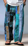 Pantalon Africain Homme Motif Géométrique