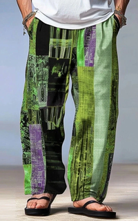 Pantalon Africain Homme Motif Géométrique