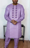 Ensemble Africain Homme Agbada Violet