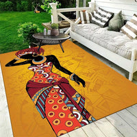 Tapis Motif Femme Africaine