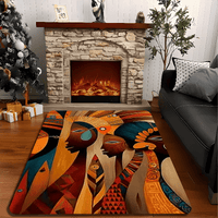 Tapis Africain Abstrait