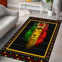 Tapis Africain Motif Lion 3D