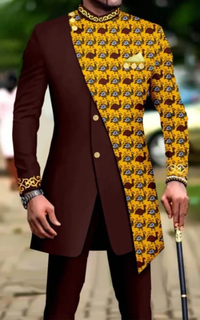 Ensemble Africain Homme Tissu Wax