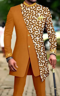 Ensemble Africain Homme Tissu Wax
