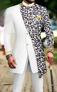 Ensemble Africain Homme Tissu Wax