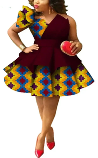 Robe Africaine Wax Bretelles