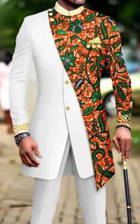 Ensemble Africain Homme Tissu Wax